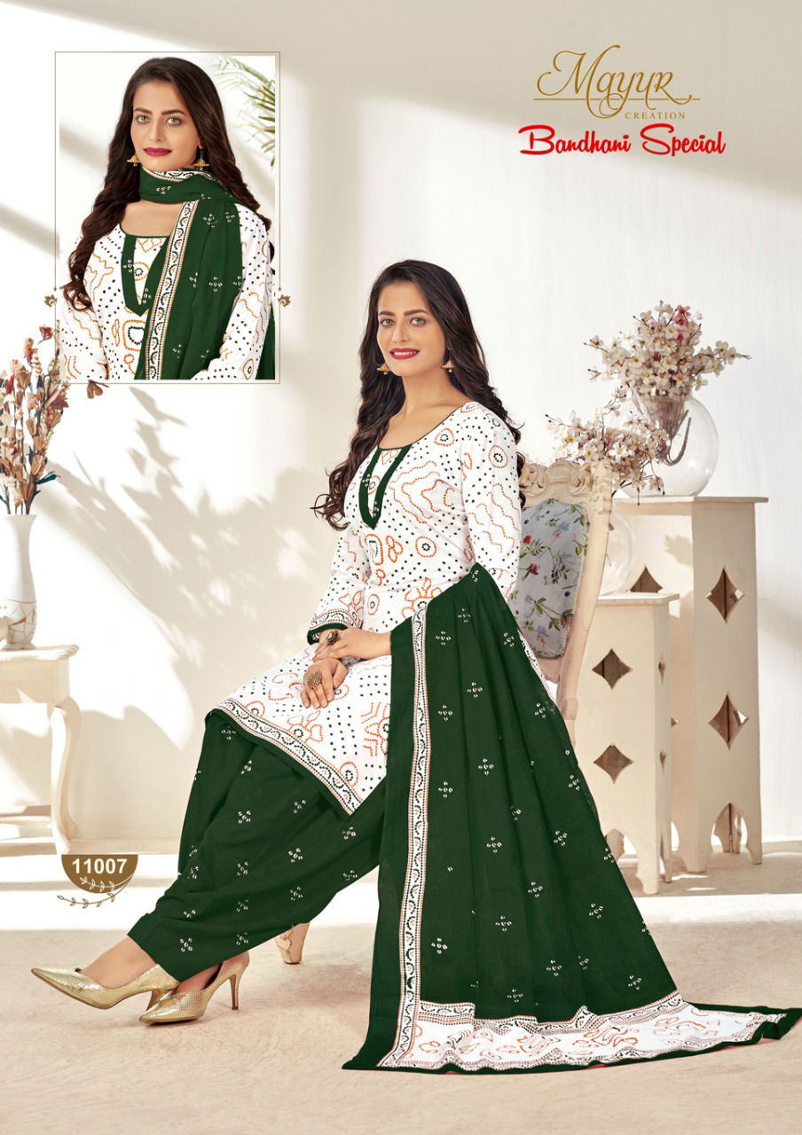 Mayur Bandhani Vol-11 Latest Fancy Designer Printed Pure Cotton Punjabi Salwar Suit Collection